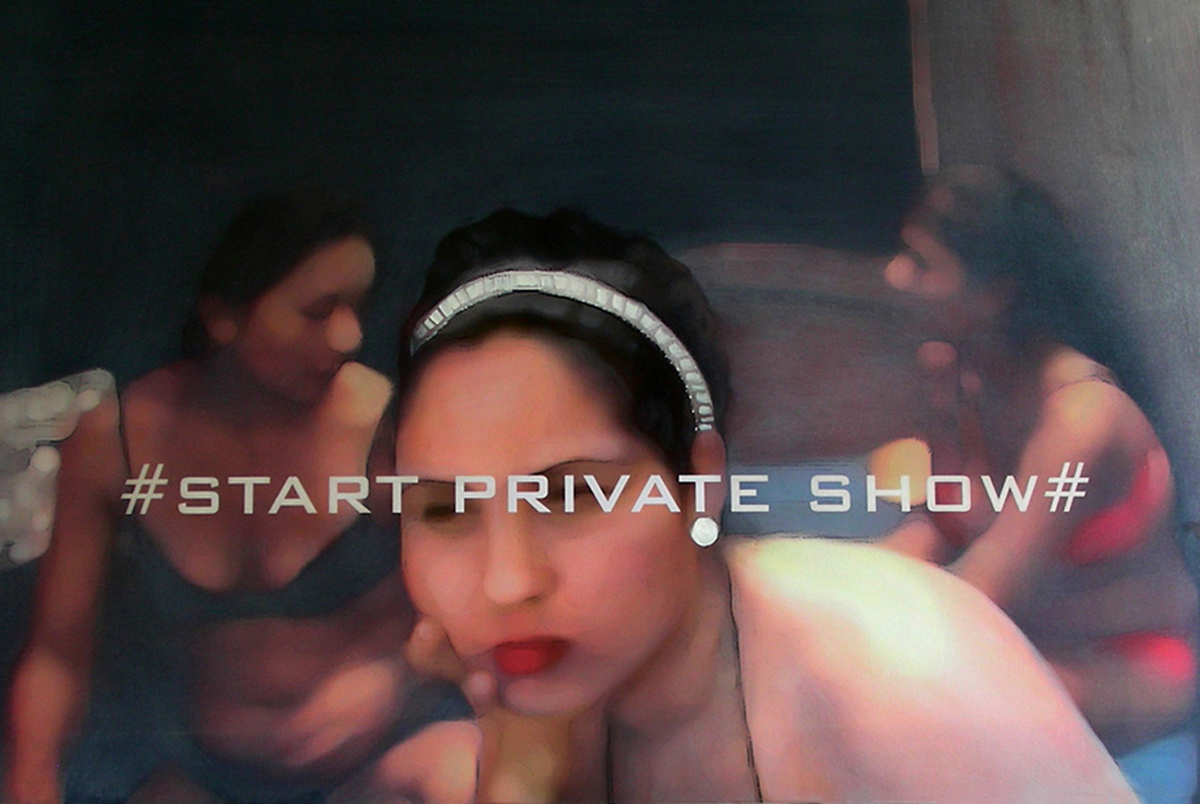 2015   START PRIVATE SHOW 100 cm x 150 cm opera su tela 